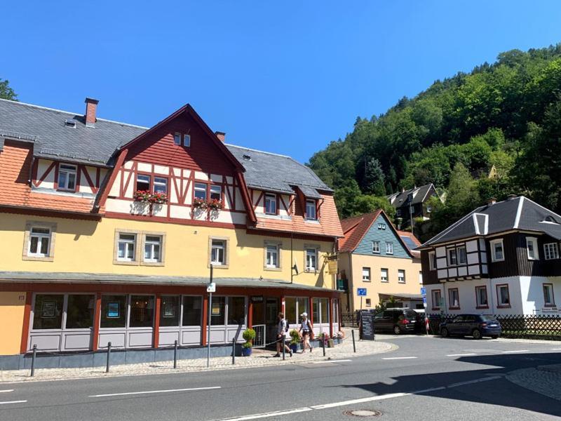 Pension Grenzeck Bad Schandau Esterno foto